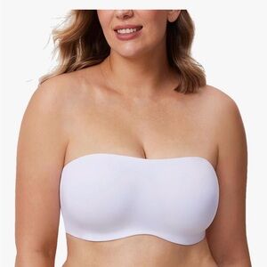 Aisilin White Strapless Bandeau Top size 42F
